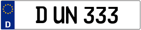 Truck License Plate